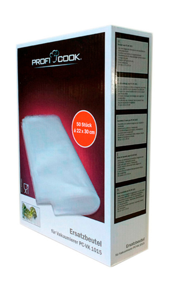 Вакуумные пакеты Profi Cook PC-VK 1015+PC-VK 1080 22x30 - купить с ...