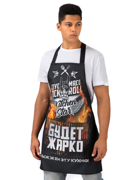 Фартук кухонный MF, черный - купить по доступным ценам в интернет ...