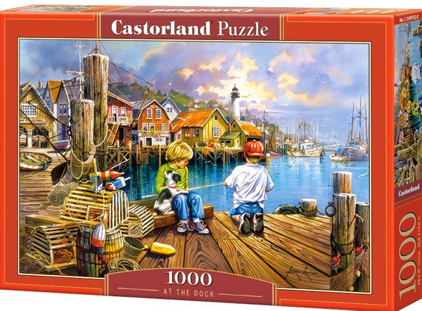 Пазлы для взрослых, 1000 элементов, деталей Castorland На пристани ...