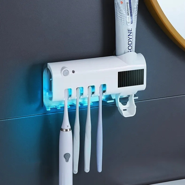 Держатель зубных щеток Cofar 85 с УФ стерилизацией и дозатором зубной ...