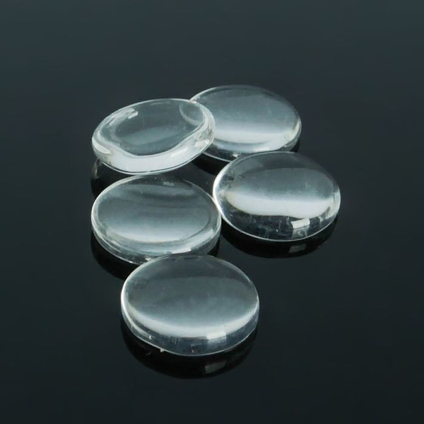 Кабошон стекло, круг 12мм (набор 5шт), цвет прозрачный - купить с ...