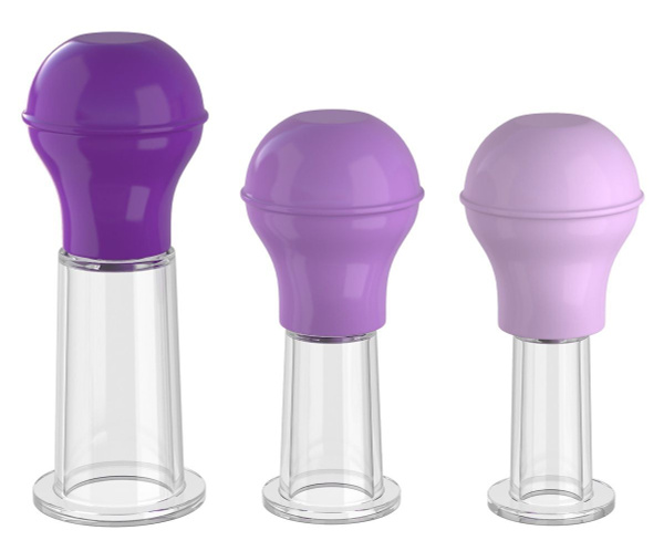 Набор из 3 мини помп-присосок для груди Nipple Enhancer Set - купить с ...