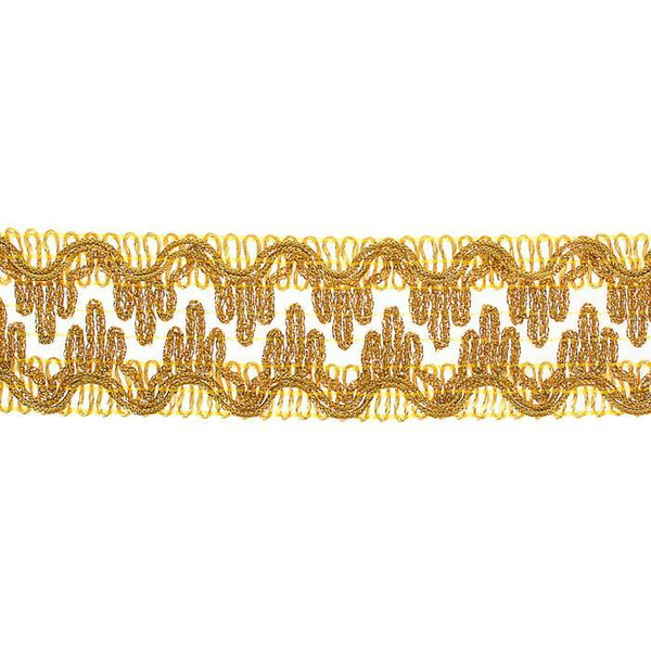 Тесьма золотая 3,6 см, в рулоне 15 метров - купить с доставкой по ...