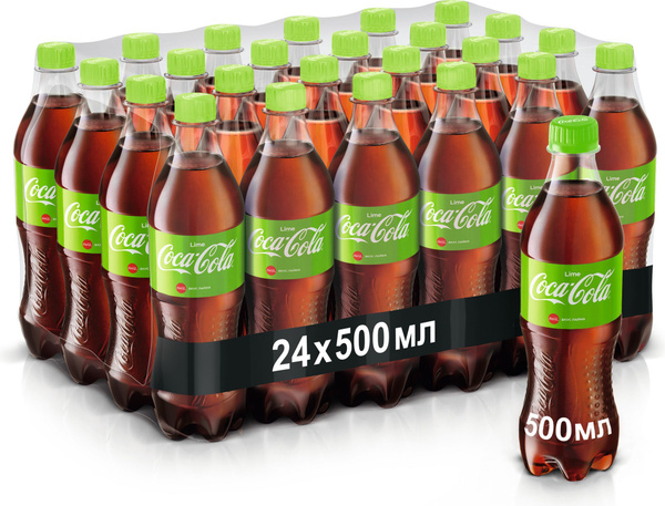 Газированный напиток Coca-Cola Lime (Кока-Кола Лайм) 0,5л х 24шт ...