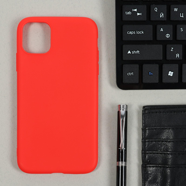 Чехол LuazON, для телефона iPhone 11, TPU, красный - купить с доставкой ...