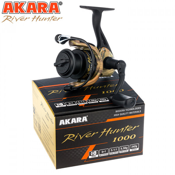 Катушка Akara River Hunter, С передним фрикционом, 3000, Передний ...