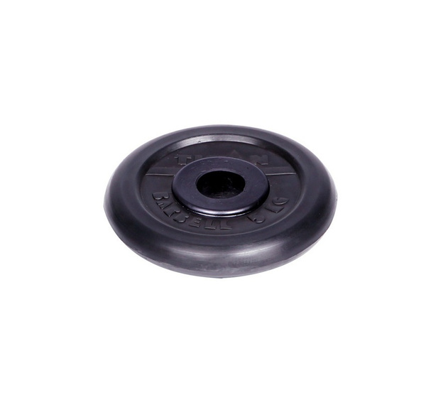 Диск для штанги и гантелей обрезиненный Титан d 31 мм чёрный 5 кг ...