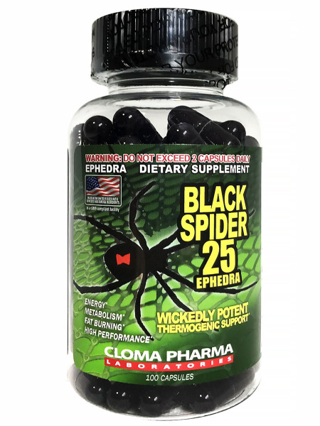 Жиросжигатель Black Spider 100 капсул - купить с доставкой по выгодным ...