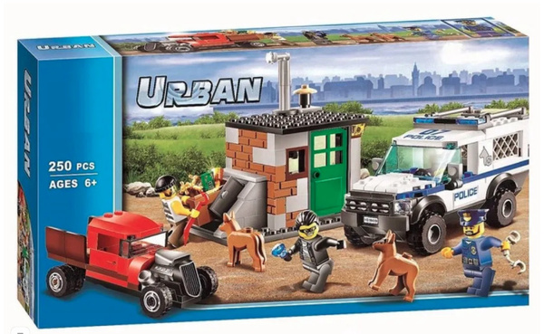 Конструктор Сити Urban Полицейский отряд с собаками 250 дет ...