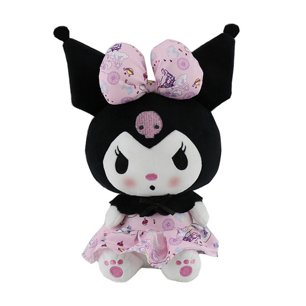 плюшевые игрушки Sanrio, симпатичный брелок Kuromi Plushie, мягкая ...
