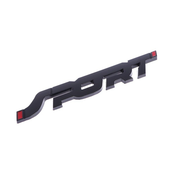Наклейка на авто 'SPORT', металлическая, 14x2 см, черный купить c ...