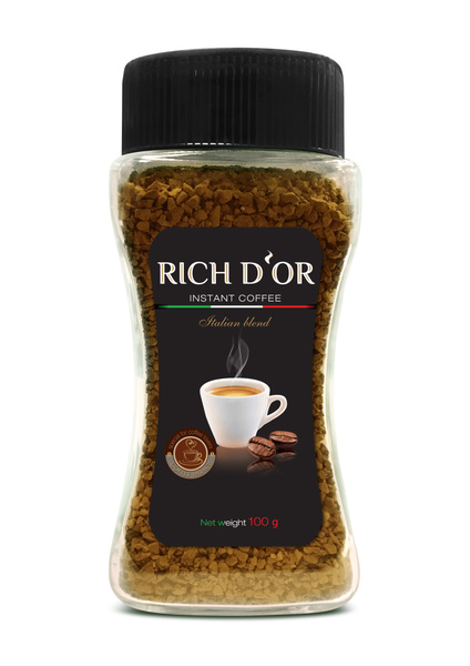 RICH D'OR Кофе растворимый Сублимированный 100г. 1шт. купить на OZON по ...