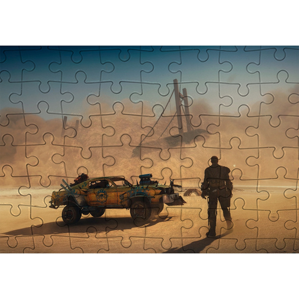 Пазл Картонный 38x26 см Mad Max (Безумный Макс, мэд макс, дорога ярости ...