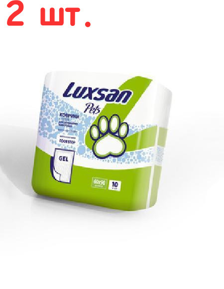 Luxsan Пеленки для животных 60*90см,10шт. (гелевый абсорбент), 0,670 кг ...
