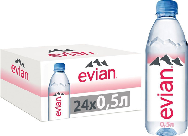 Evian Вода Минеральная Негазированная 500мл. 24шт - купить с доставкой ...