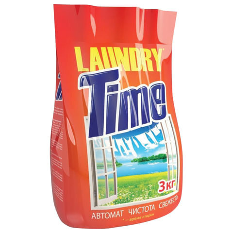 Стиральный порошок-автомат 3 кг, LAUNDRY TIME - купить с доставкой по ...