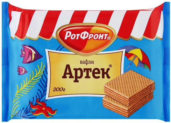 Вафли Рот Фронт "Артек", 200 г - купить с доставкой по выгодным ценам в ...