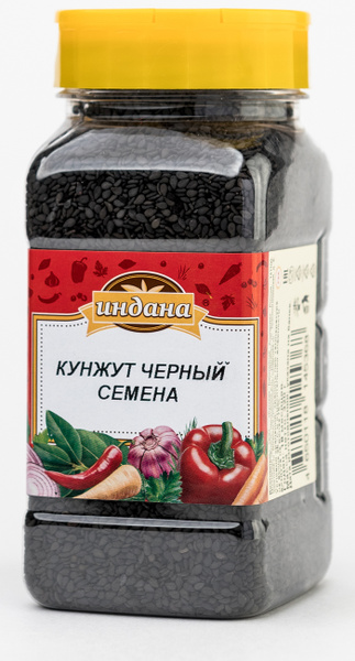 Кунжут черный семена 500 мл./ 320 гр. для салата выпечки ТМ Индана ...