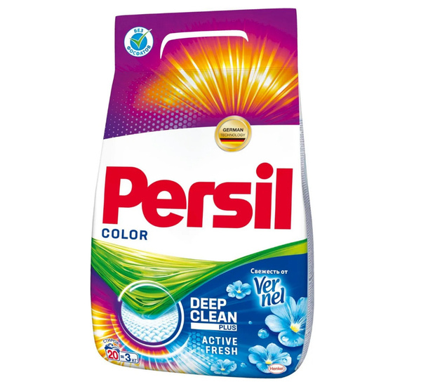 Стиральный порошок Persil Color Свежесть от Vernel, для цветного, 3 кг ...