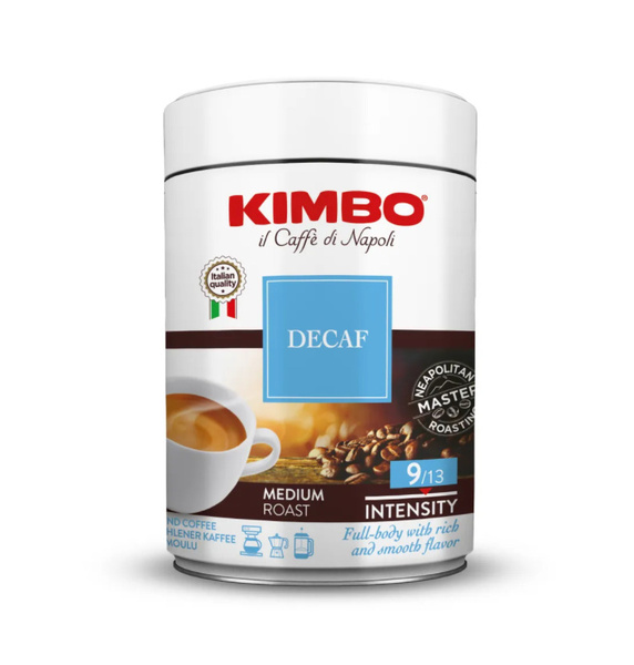 Кофе молотый Kimbo Decaffeinato (без кофеина) банка 250гр - купить с ...