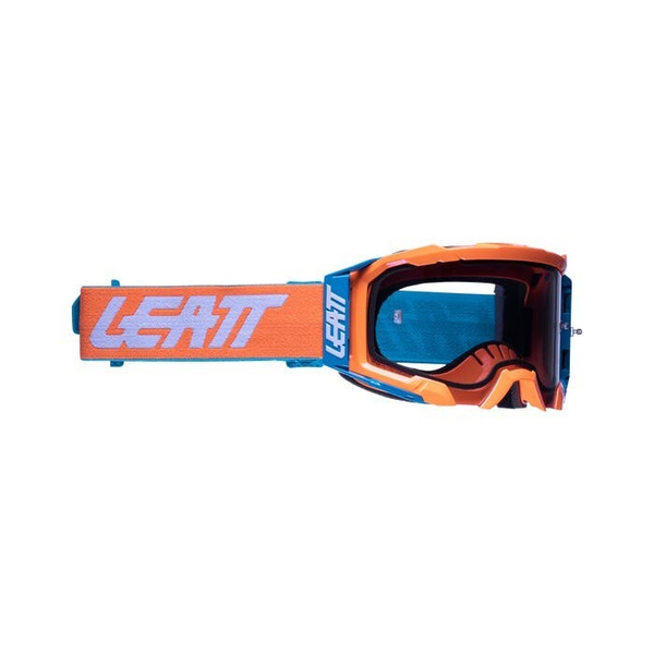 Кроссовые очки маска Leatt Velocity 5.5 Neon Orange Light Grey 58% ...
