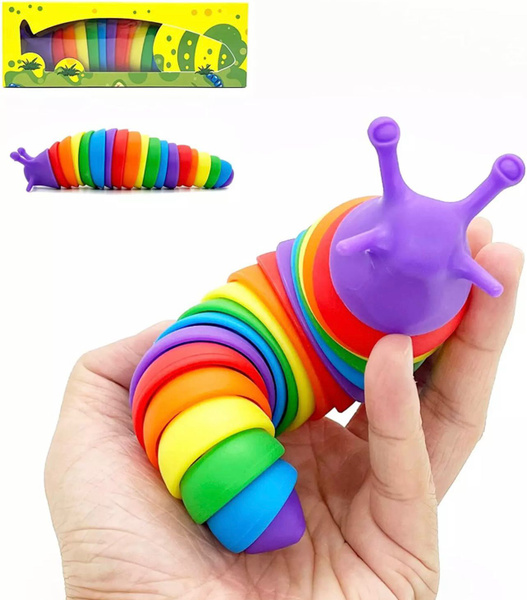 Игрушка Антистресс Слизень для развития моторики, Слизень Finger Slug ...