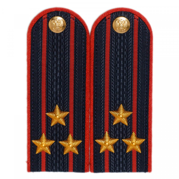 Погоны МВД темно-синие ПОЛКОВНИК на китель БЕЗ петлицы Картонные ...