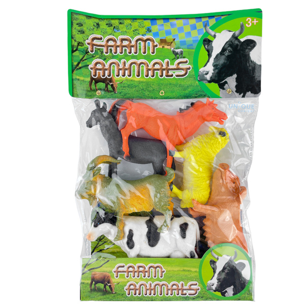 Набор фигурок Домашние животные 6 штук Фигурка Farm animals, 13 см ...