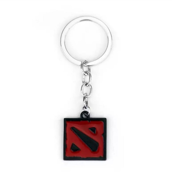Брелок логотип Дота 2 Dota 2 черный красный - купить с доставкой по ...