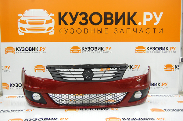 Бампер передний в цвет для Рено Логан 1 Renault Logan 1 фаза 2 (2009 ...