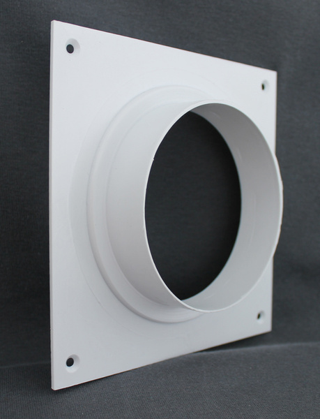 Пластина вентиляционная настенная накладная 150 х 150 мм с фланцем ...