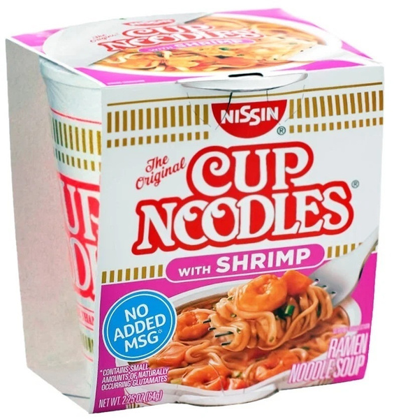Лапша быстрого приготовления Nissin Cup Noodles Shrimp / Ниссин Кап ...