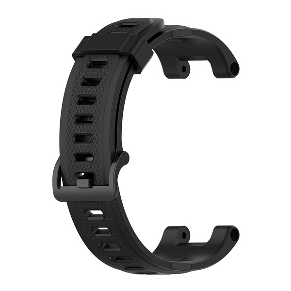 Ремешок силиконовый для Huami Amazfit T-Rex Pro/Amazfit T-Rex черный ...