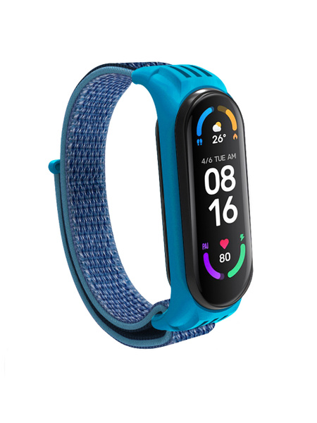 Ремешок для Xiaomi Mi Band 3 / 4 / 5 / 6 / 7 тканевый спортивный для ...