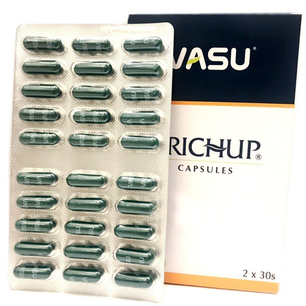 Тричуп Васу, Trichup Vasu - Капсулы для роста волос, 100 капсул ...