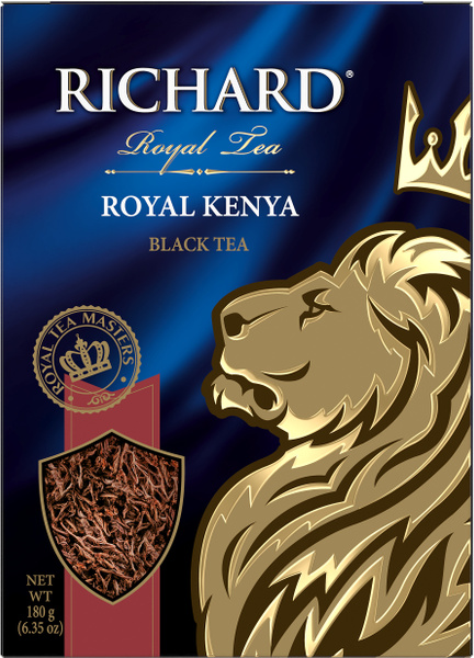Чай черный крупнолистовой RICHARD "Royal Kenya" 180 г - купить с ...