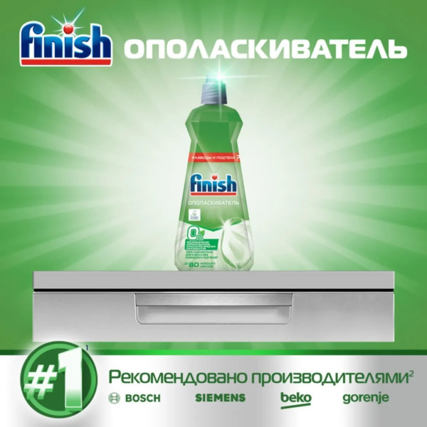 Ополаскиватель для посудомоечной машины Finish 0%, 400 мл - купить с ...