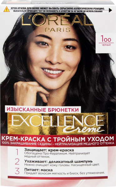 L'Oreal Paris/Крем-краска для волос Loreal Paris Excellence creme 100 ...