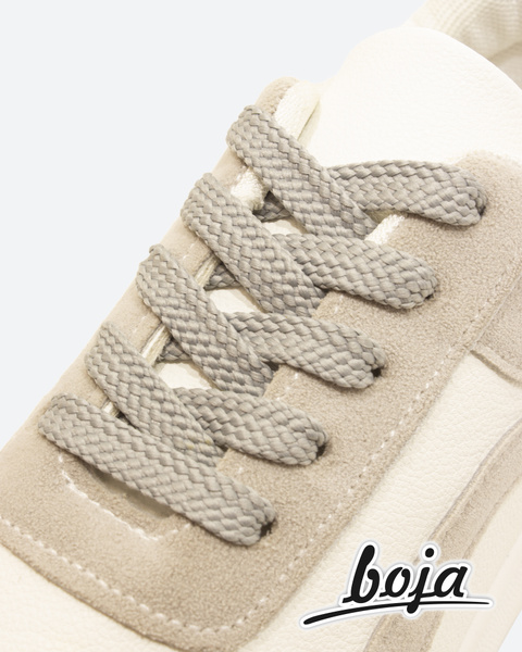 Характеристики Шнурки для обуви BOJA (CUTE), плоские, 100 см, серые ...