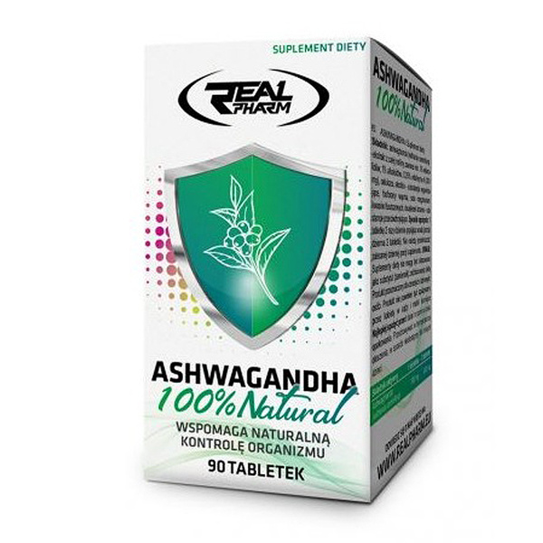 Ашваганда экстракт 600мг Real Pharm, Ashwagandha 100% natural, 90 ...