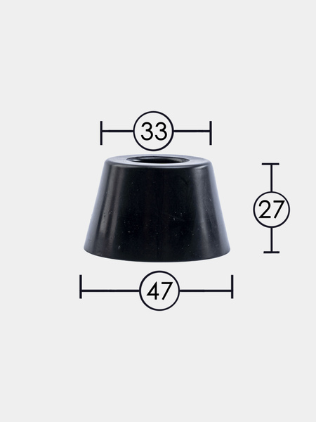 Вопросы и ответы о 4 штуки ножки резиновые Ш47хШ33хВ27 мм, подпятник ...