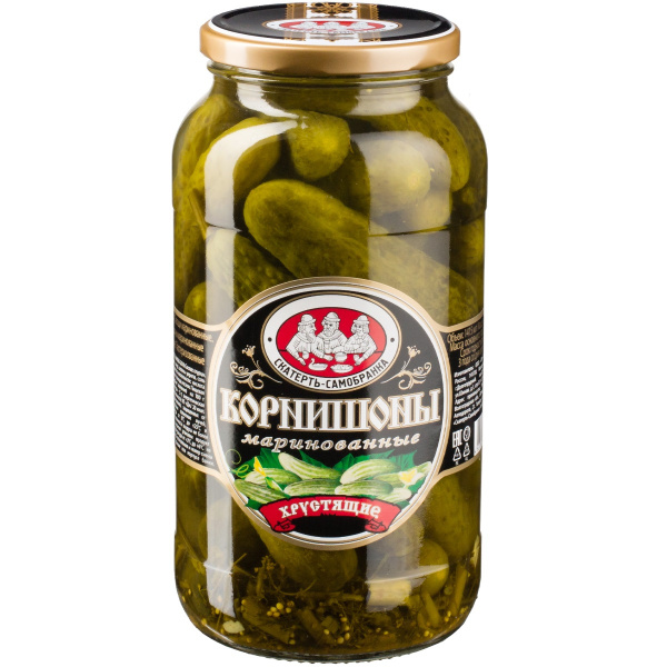 Корнишоны Скатерть-Самобранка маринованные хрустящие 1,375 кг купить на ...
