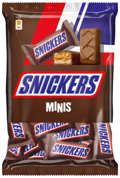 Конфеты SNICKERS Minis с арахисом, карамелью и нугой, 180 г - 4 ...