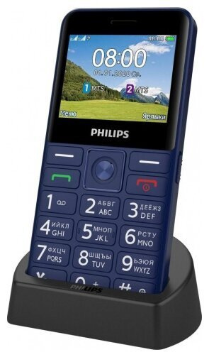 Мобильный телефон Philips E207 Xenium, синий, синий - купить по ...