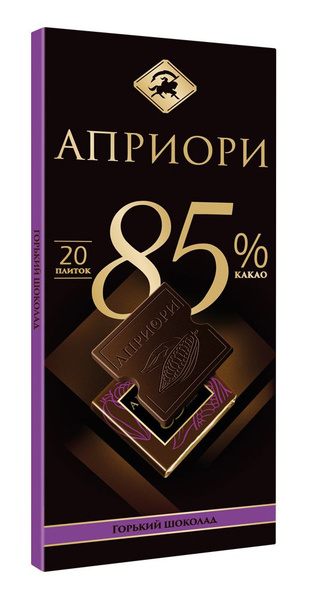 Шоколад Априори Горький 85% какао, 100г ( 2 штуки!!! ) - купить с ...