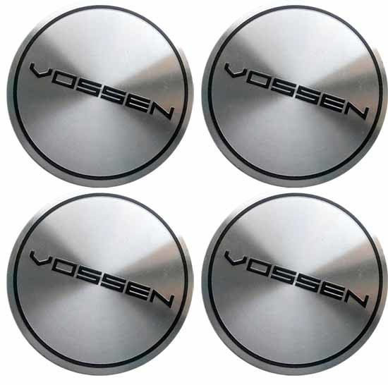 Наклейки на диски Vossen 60 мм сфера серебристые 4 шт / Стикеры на ...