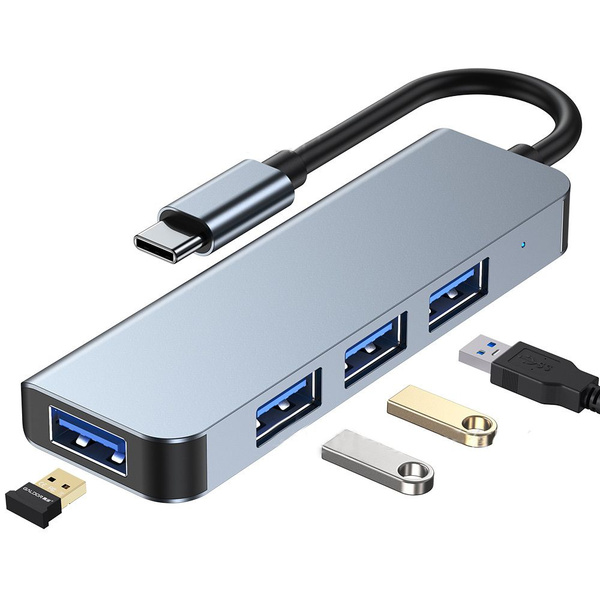 Разветвитель USB C HUB Type C на HDMI 4K Thunderbolt 3, док-станция для ...