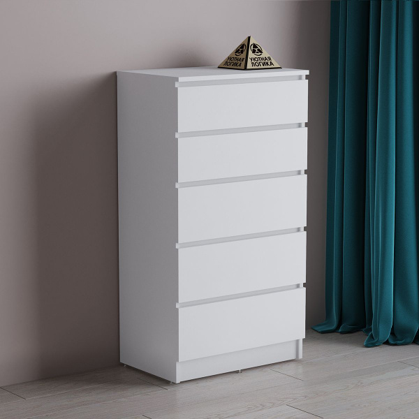 Комод УЮТНАЯ ЛОГИКА Комод_КМ-03_УЮТНАЯ ЛОГИКА, 60.2x45x116 см, 5 ящ ...