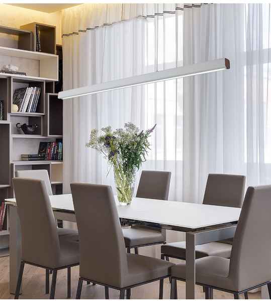 Подвесной линейный светодиодный светильник LOFT белый 100см 36Вт 6500К ...
