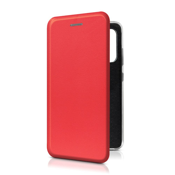 Чехол-книжка на Samsung Galaxy S20 / Самсунг S20 из эко-кожи красная, с ...